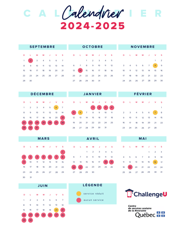 Calendrier Scolaire_CSSDLR